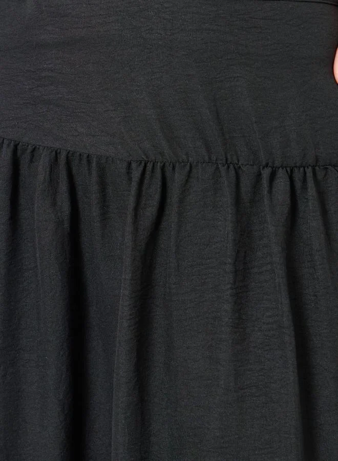 ستايلي تنورة طويلة وحافة واسعة